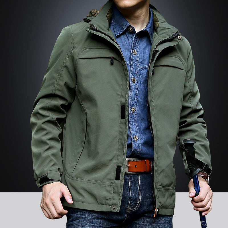 AliExpress Fleece-lined Jacket Men&#039;s Mid-length