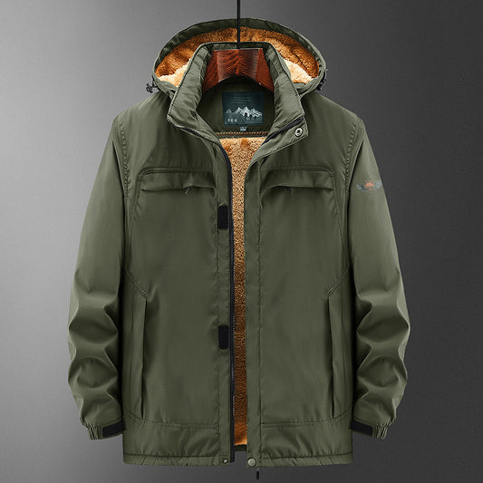 Factory Winter Fleece-lined Thickened Cotton Jacket
